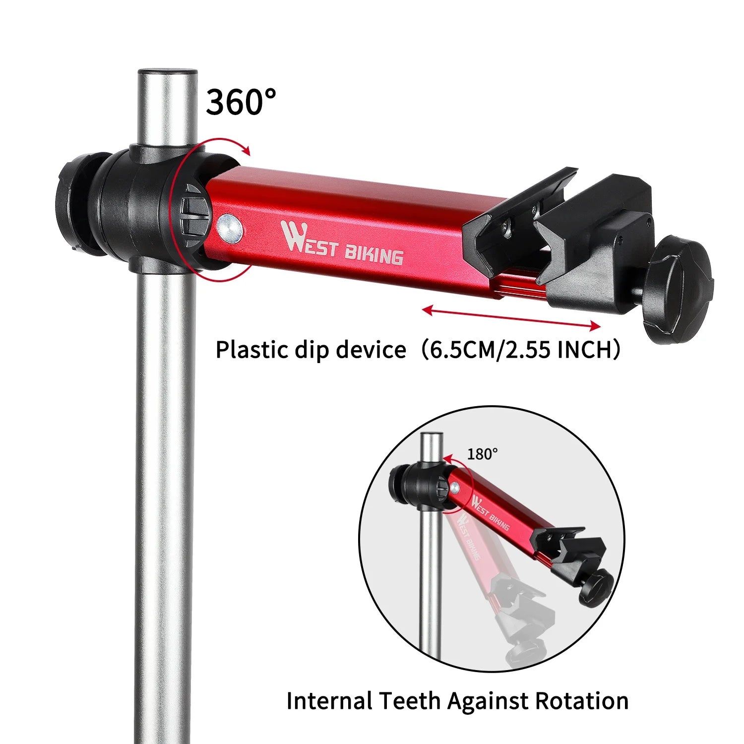 Adjustable Bike Repair Stand with Tool Tray V344739