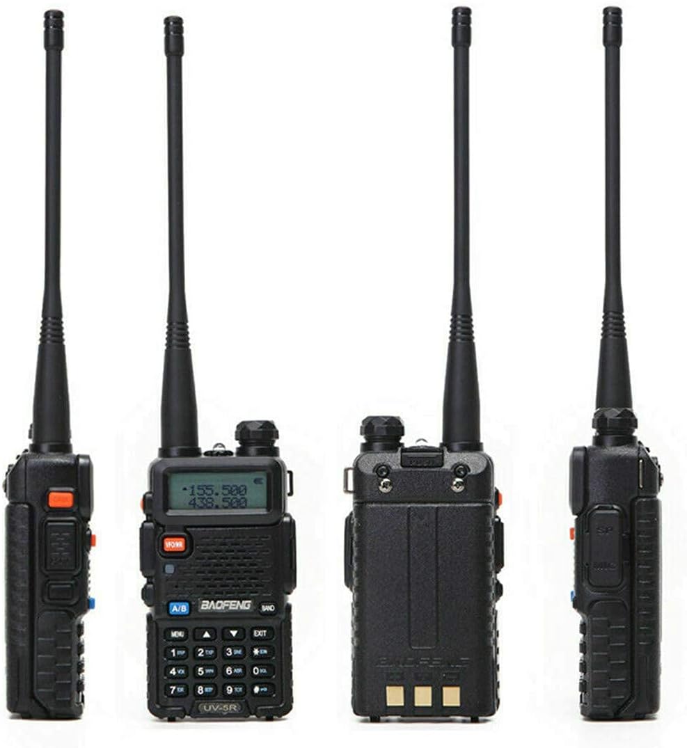 2 Pack Two Way Radio Portable Rechargeable Long Range Handheld Walkie Talkie with 771 Antenna H3631