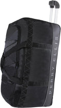 Perry Ellis Men's 24" Lightweight Rolling Duffel Bag-A324, Black/Grey, One Size