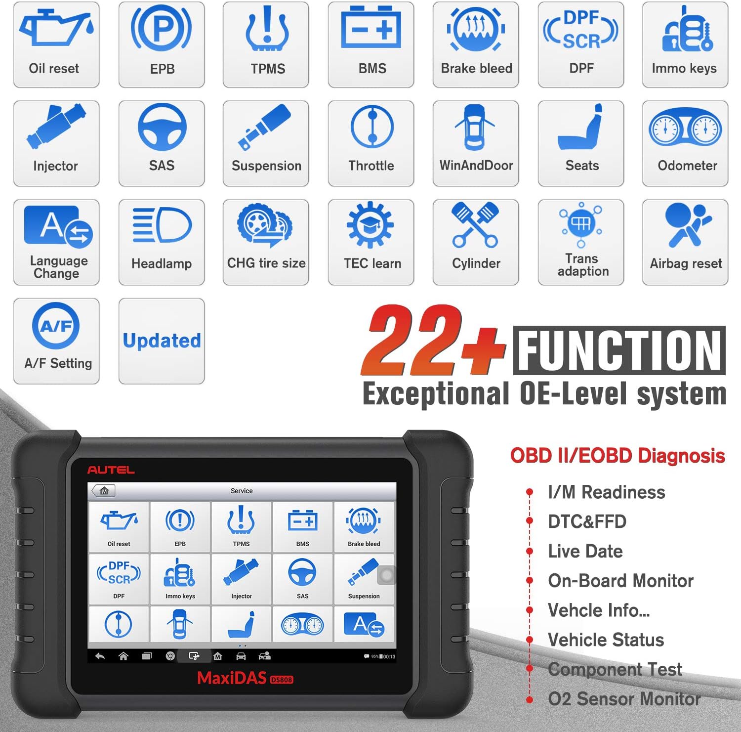 Diagnostic Scan Tool with Bi-Directional Control and All System Diagnostics W326135