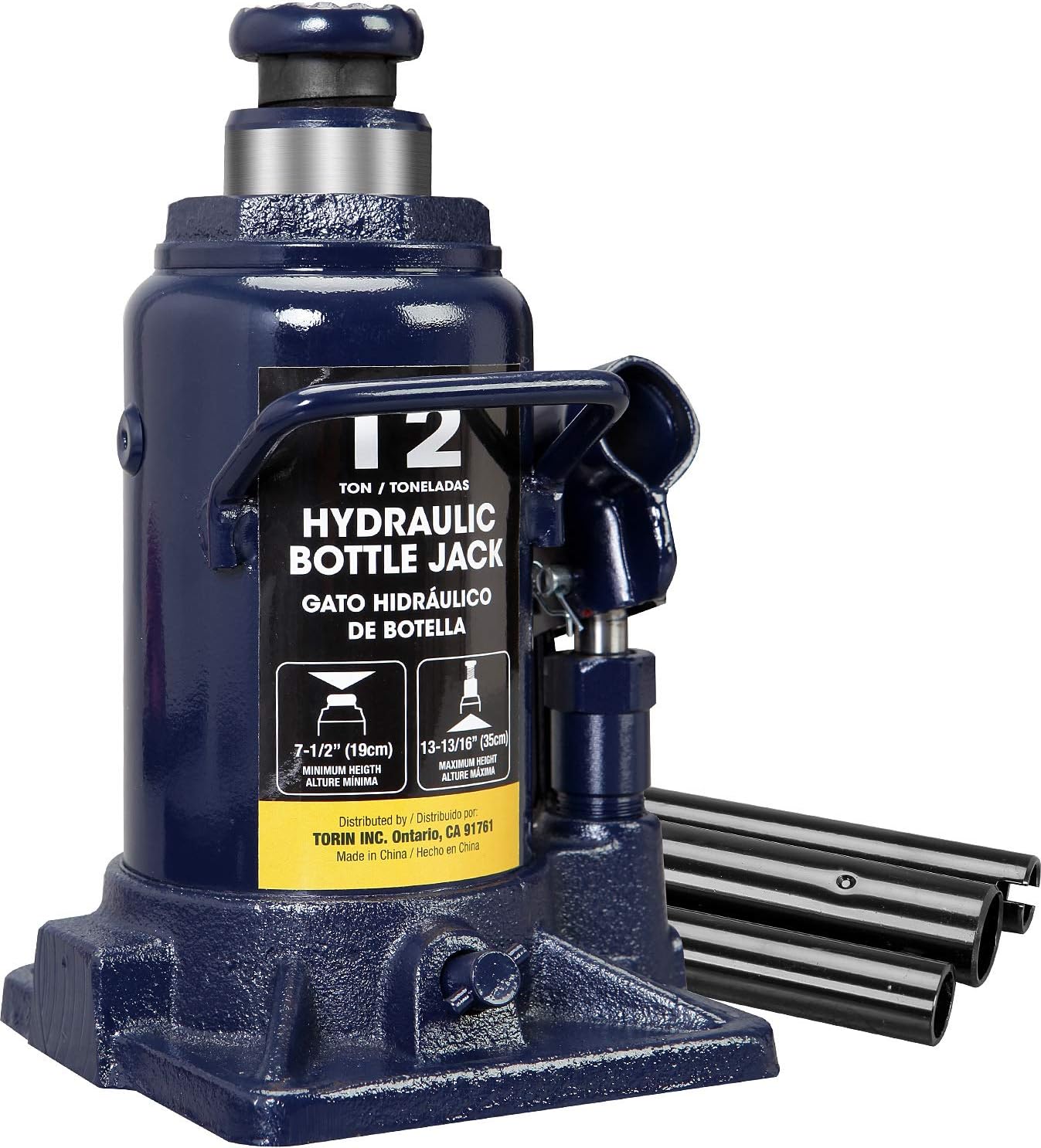 20 Ton Pneumatic Air Hydraulic Bottle Jack with Manual Pump for Trucks R597