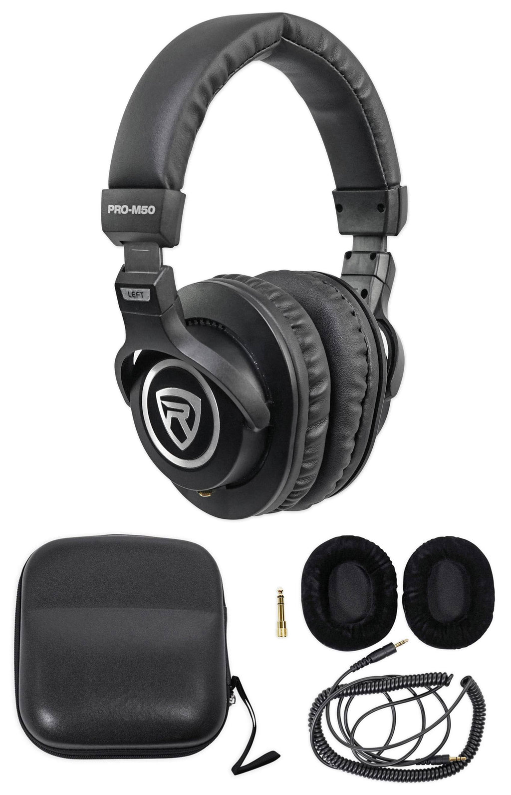 3.5" Powered Studio Monitor Speakers with Headphones E163769