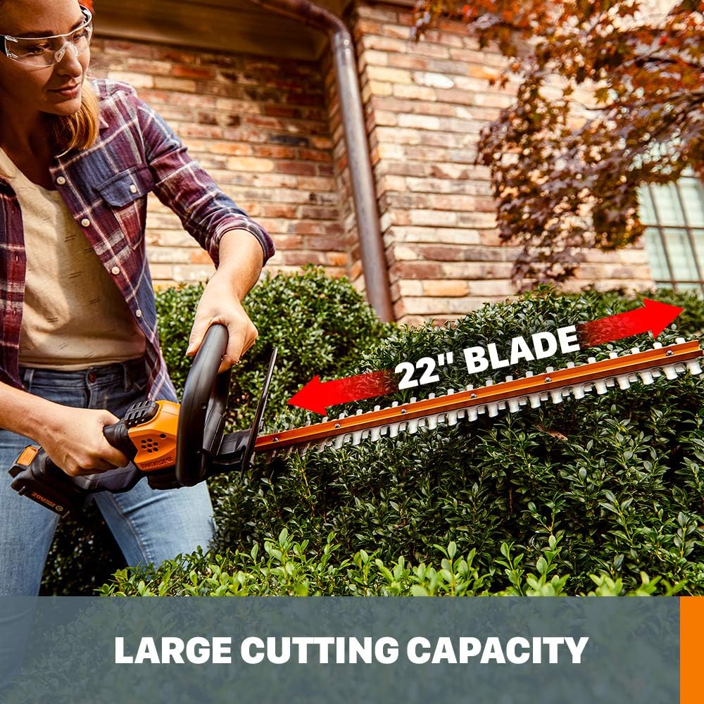 Cordless Grass and Hedge Trimmer with Batteries and Charger M3789