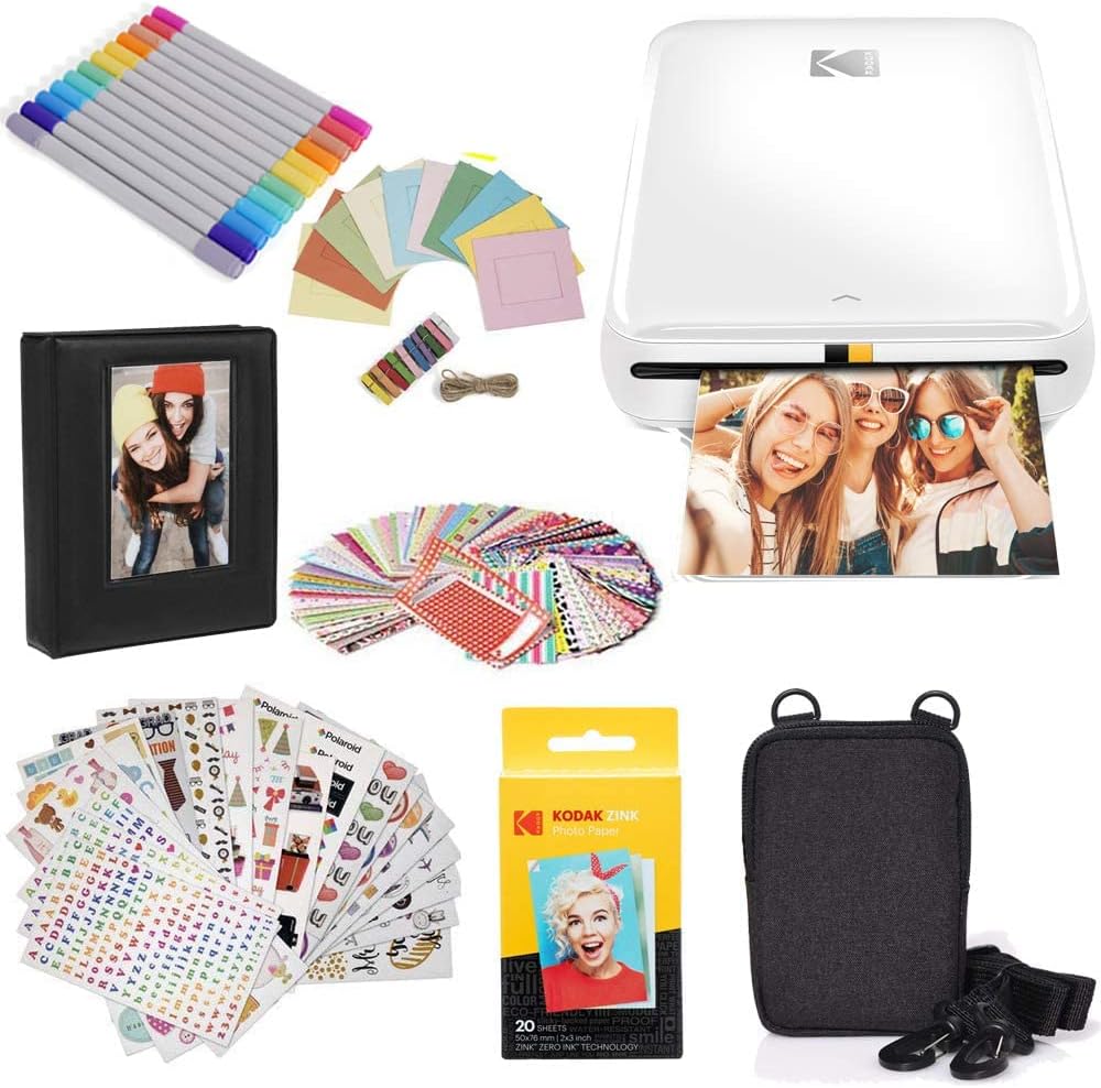 Wireless Mobile Photo Mini Printer for iOS & Android, 2 Pack N6796