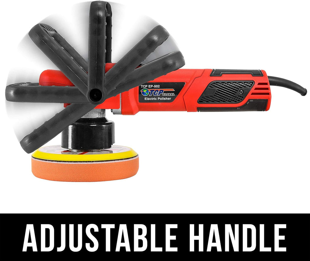 6" Variable Speed Random Orbit Polisher with 6 Pad Buffing Kit W227