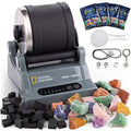NATIONAL GEOGRAPHIC Hobby Rock Tumbler Kit - Rock Polisher for Kids & Adults, Noise-Reduced Barrel, Grit, 2.5 Pounds Raw Gemstone & Jasper Mix, Great STEM Hobby Kit