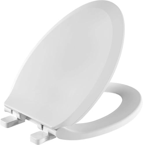 Slow Elongated Closed Front Toilet Seat, White R13872