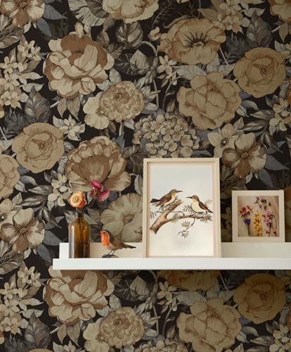 Watercolor Floral Garden Peel and Stick Wallpaper C2067