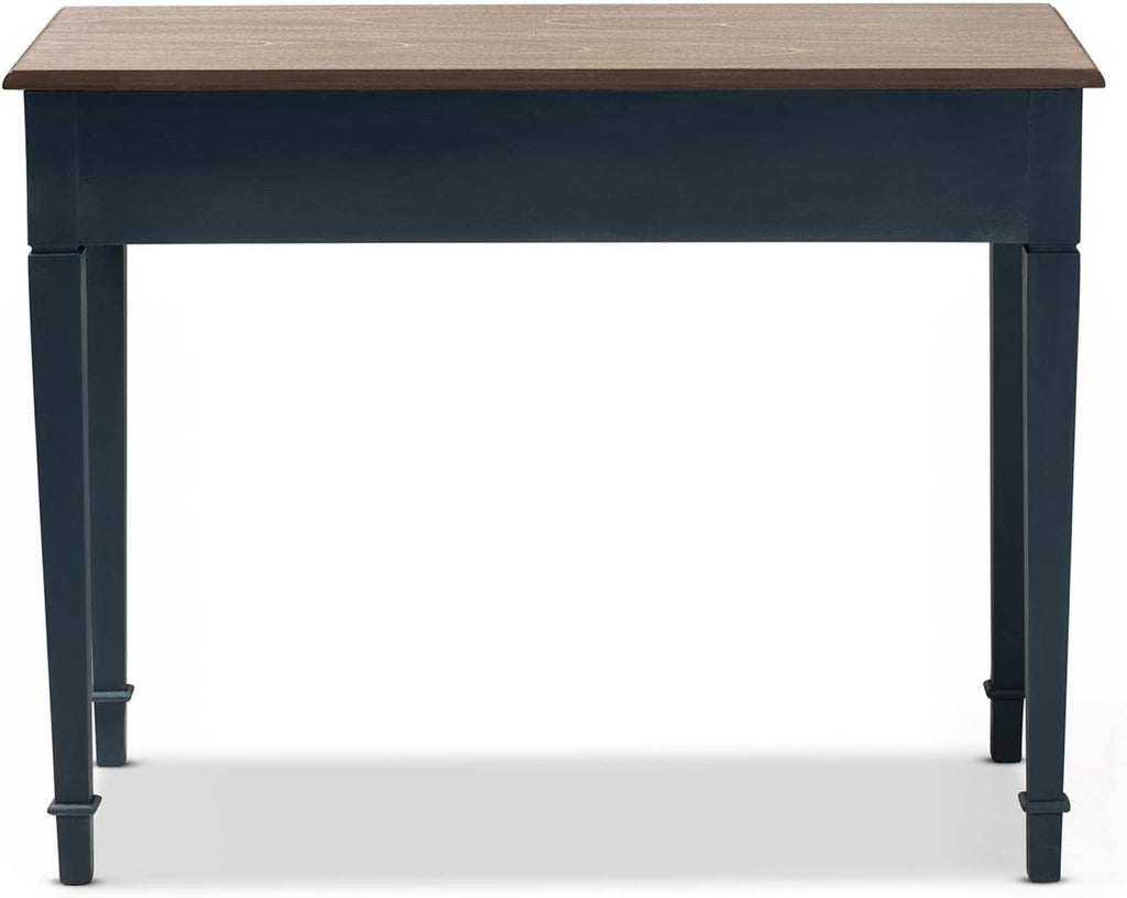 French Provincial Spruce Blue Writing Desk C719