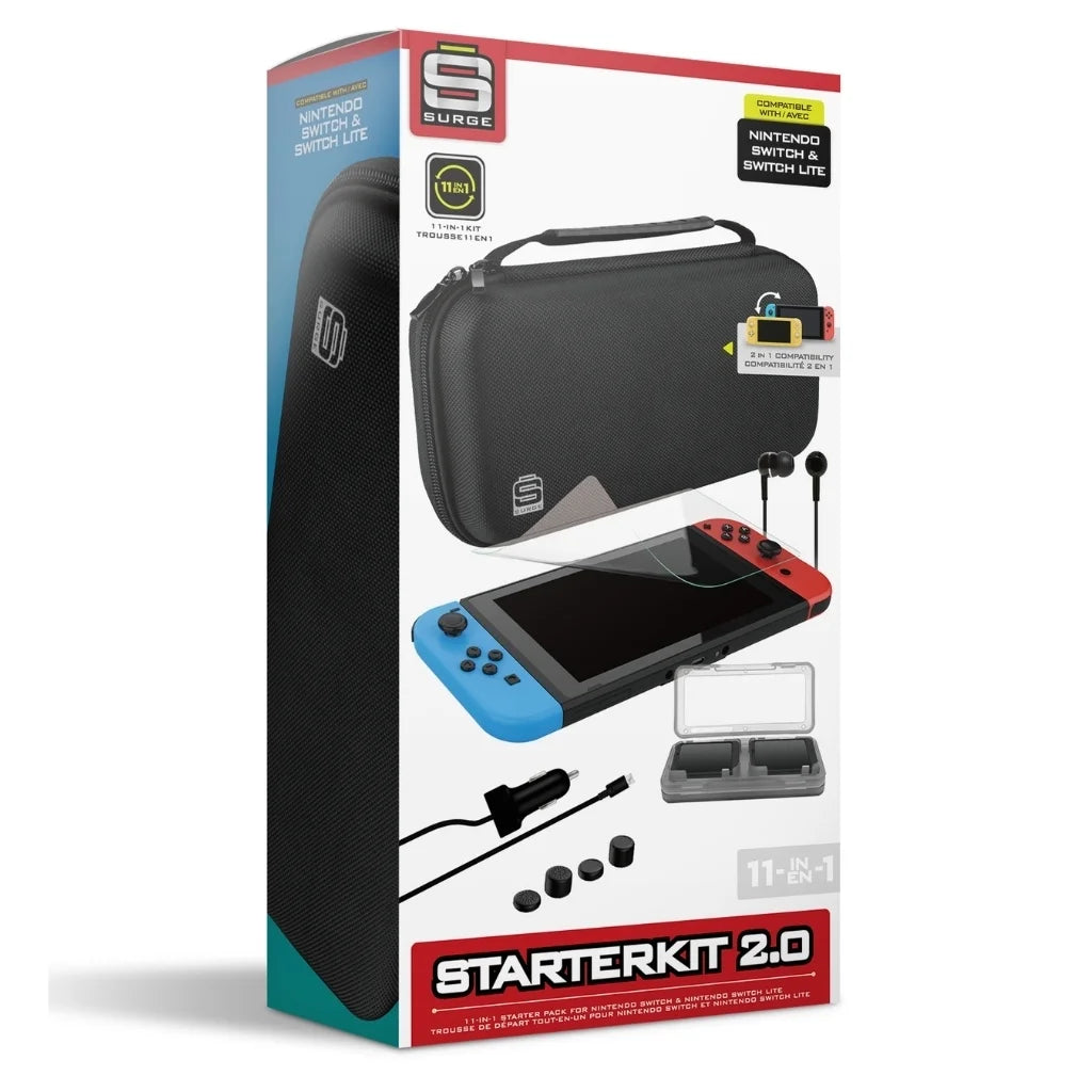 Switch Lite Console Coral with Mario Kart 8 Deluxe and Accessory Starter Kit F81729