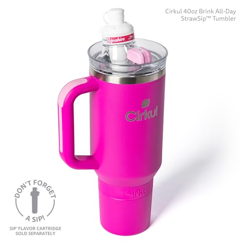 40oz Stainless Steel Tumbler with Handle, Double-Wall Insulated T7917