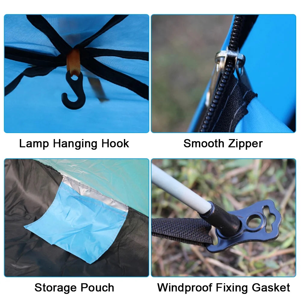 Pop Up Tent for 2-4 Person Camping Hiking Z19501