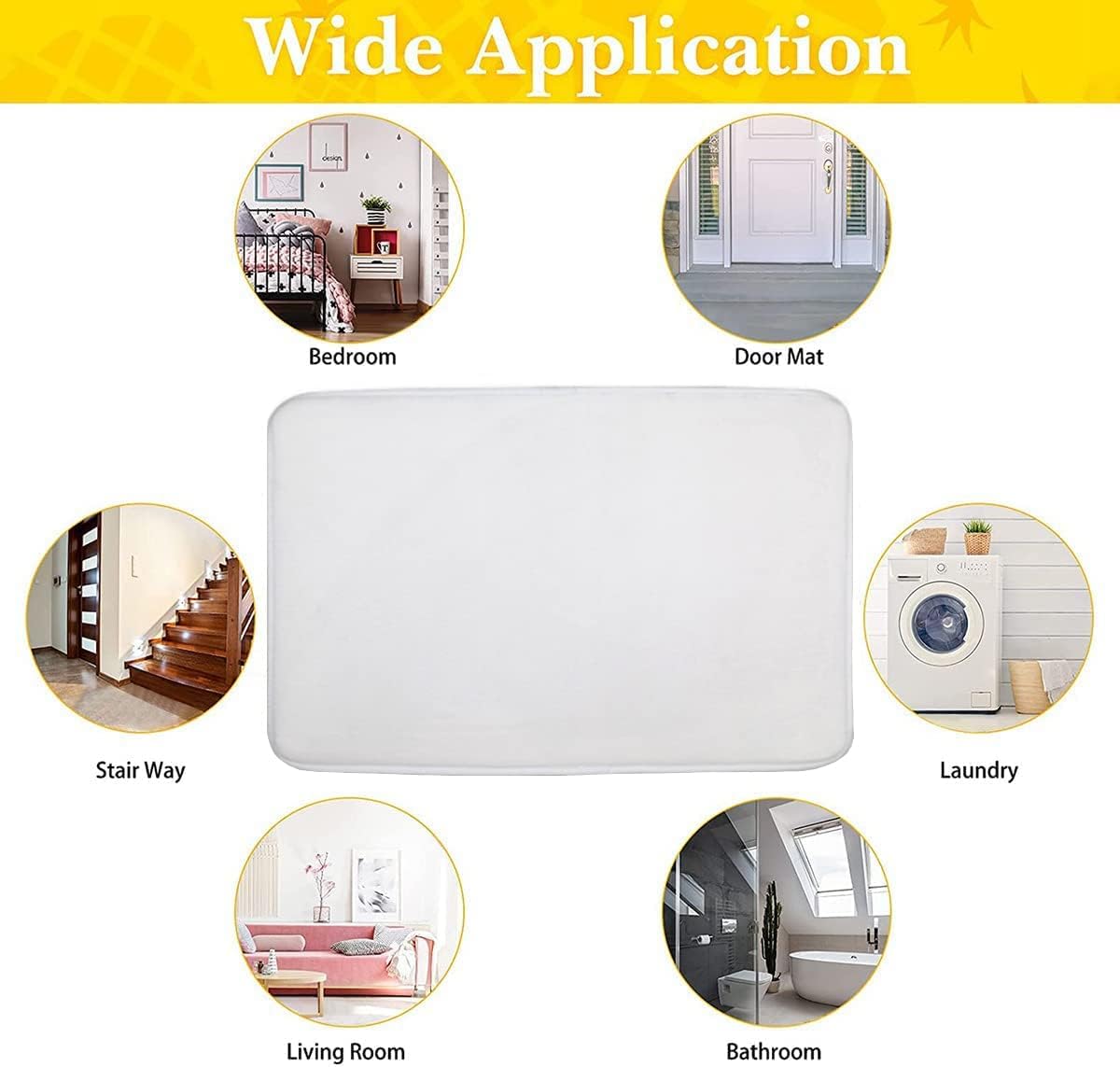 Welcome Doormat Non-Slip Indoor Outdoor Entrance Rug Q331477