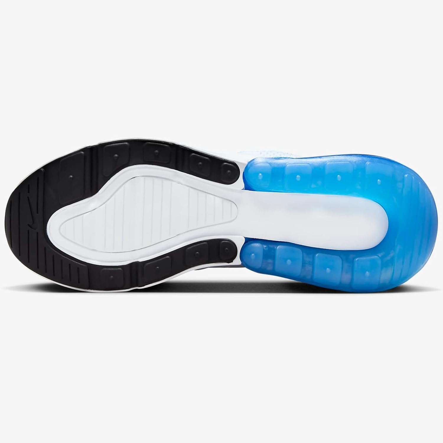 Women's Air Max 270 Shoes White Black University Blue Size 5.5 Y847