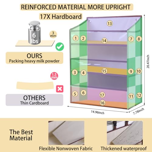 Hanging Diaper Caddy Organizer for Changing Table, Crib Storage for Nursery Baby Essentials R2395