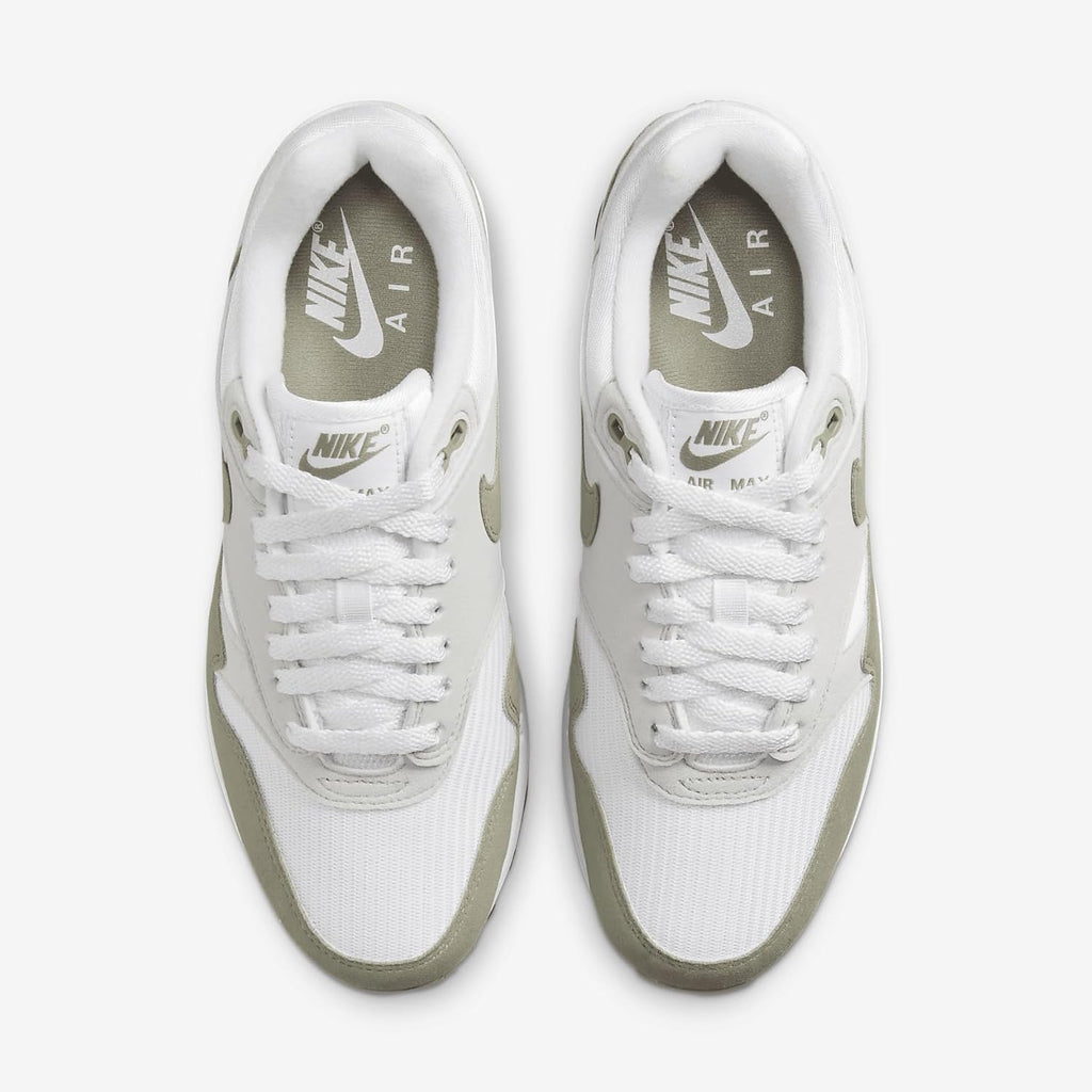Women's Air Max 1 Shoes, White Grey Black M214633
