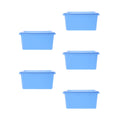 5pcs Desktop Simple Storage Box Multi-functional Organizing Box Desktop Small Object Organizer