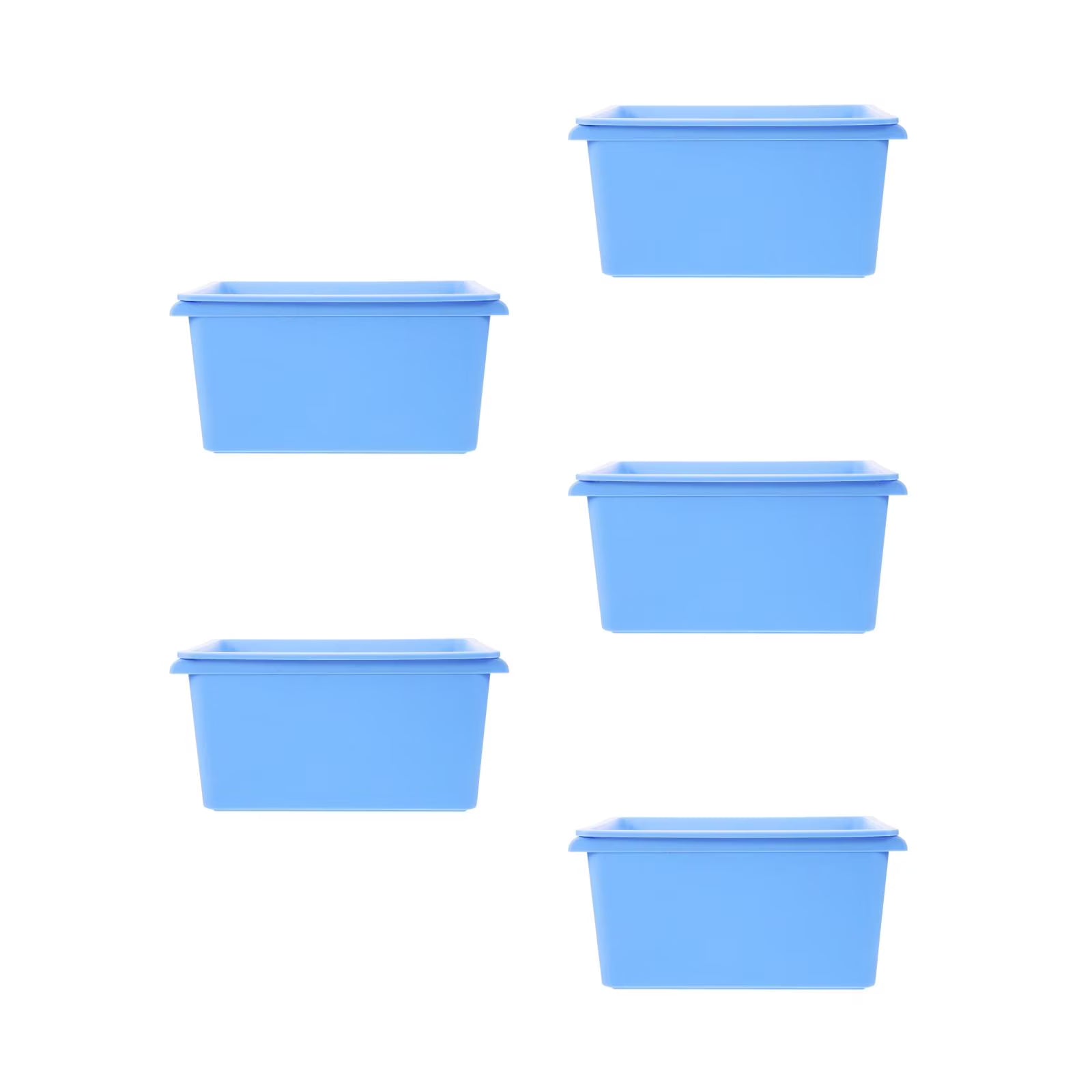 5pcs Desktop Simple Storage Box Multi-functional Organizing Box Desktop Small Object Organizer