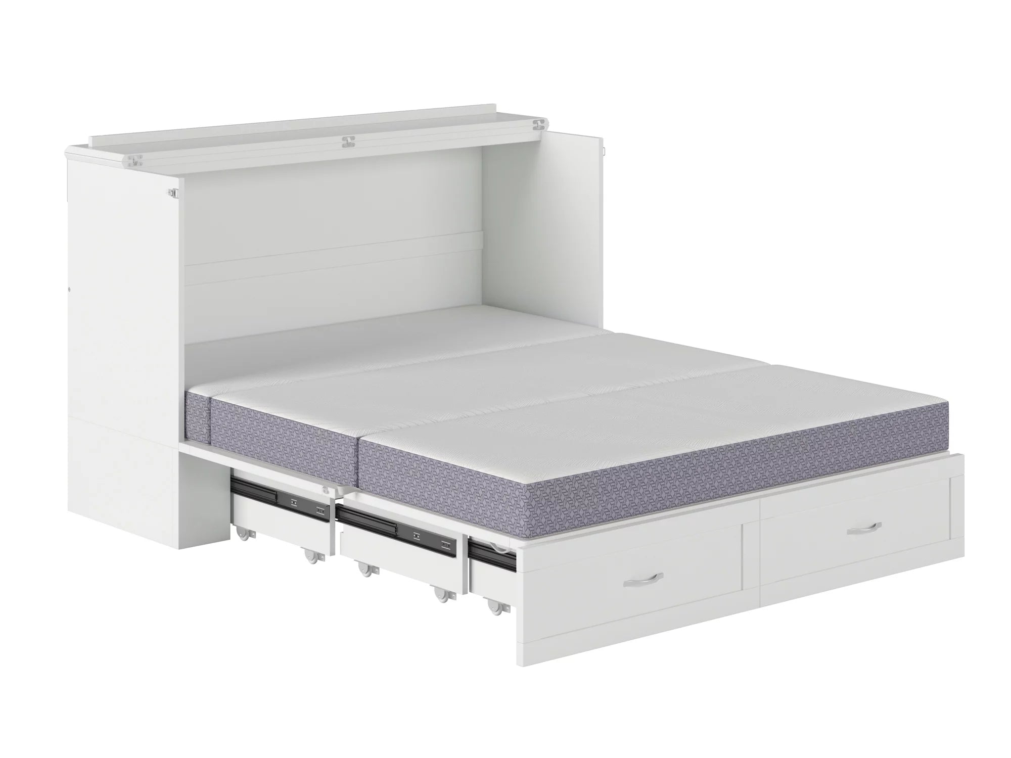 Queen Murphy Bed Chest with Charging Station J79477