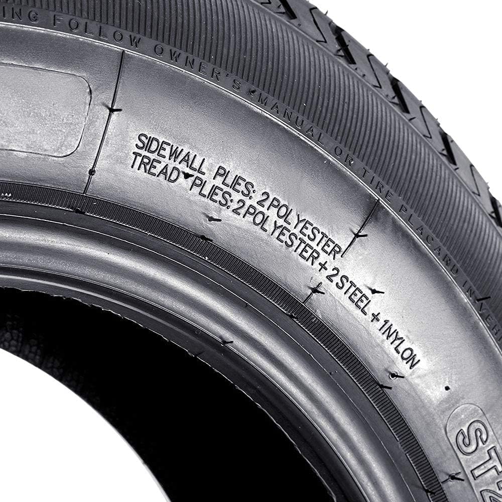 205/75R15 8 Ply Radial Trailer Tires Set of 3 X43027