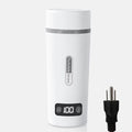 Stainless Steel Portable Electric Kettle, 350ml - Spill and Leak Proof, Hot Water Boiler with 4 Variable Presets and Keep Warm Function, Ideal for Travel and Work