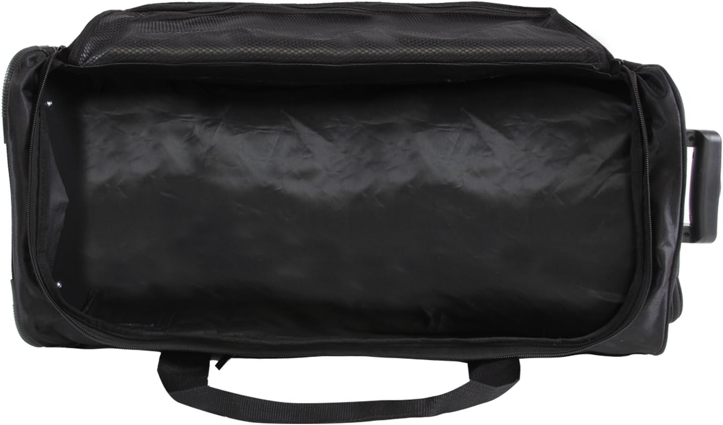 Men's 24" Lightweight Rolling Duffel Bag, Black/Grey K4712