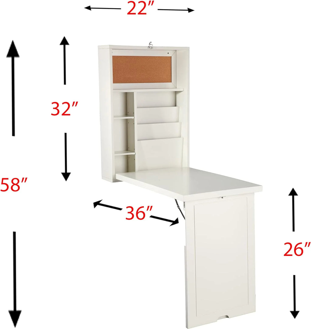 Antique White Convertible Desk N571