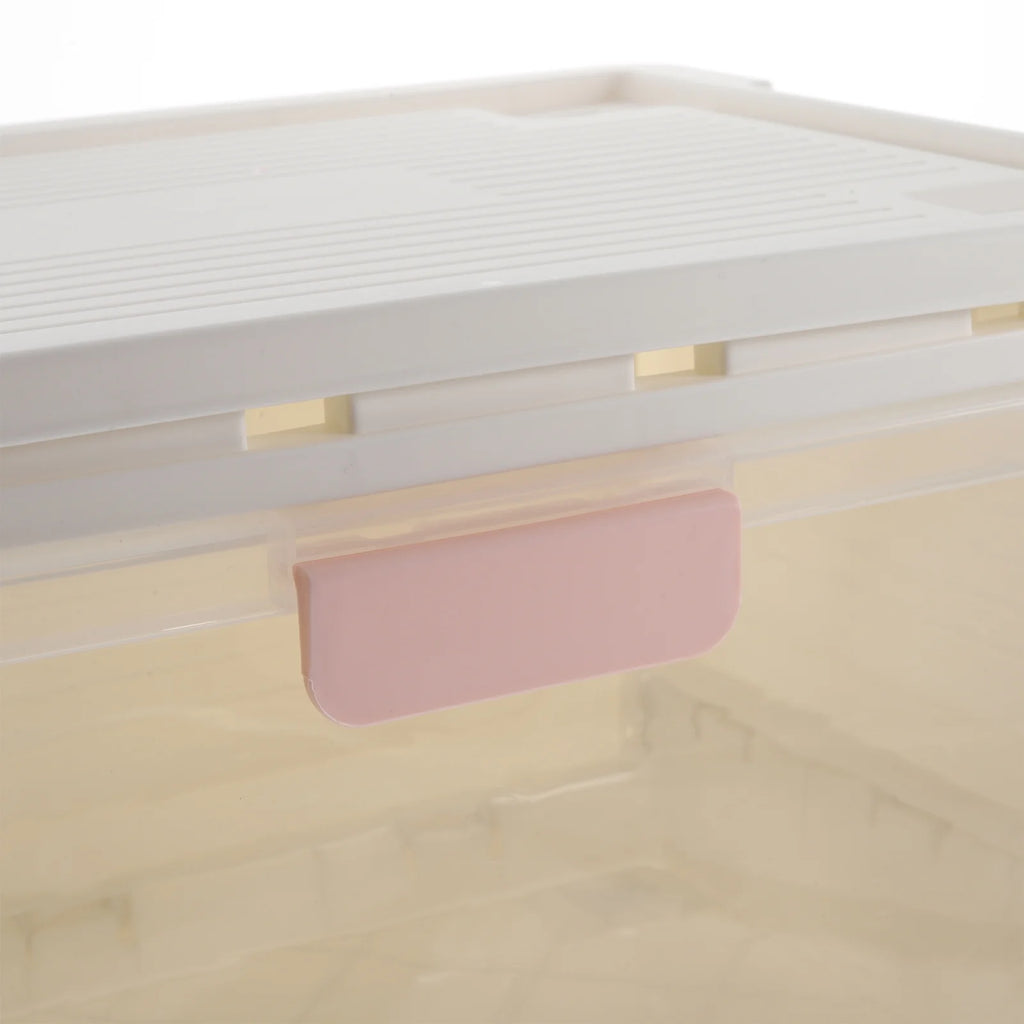 Collapsible Storage Bins with Lids Heavy Duty Pink I685