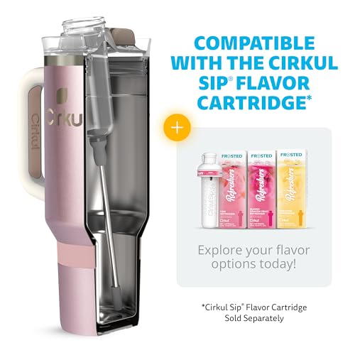 40oz Stainless Steel Tumbler with Handle, Double-Wall Insulated T7917