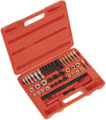 Ctooltool Universal 42Pcs Thread Chaser Set, Rethread Repair Tool, Fractional and Metric Thread Restorer Kit Pack of 2
