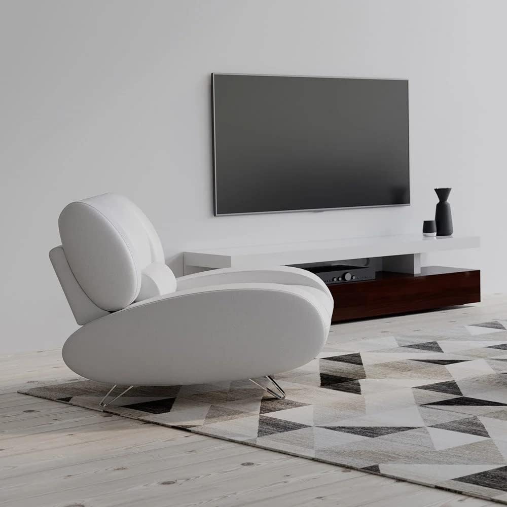 Modern Aspen White Microfiber Leather Chair X6380
