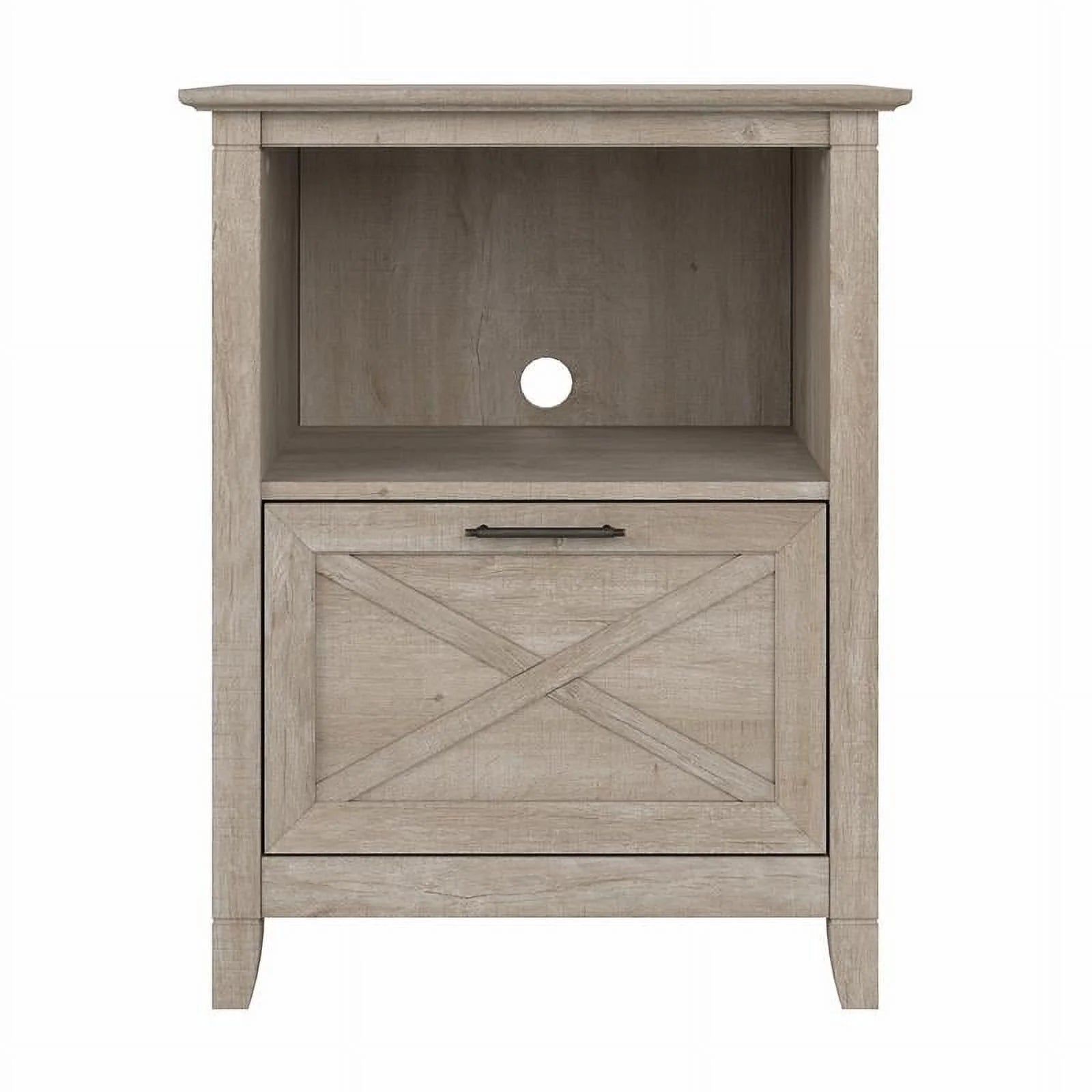 Lateral File Cabinet with Shelf in Washed Gray X9244