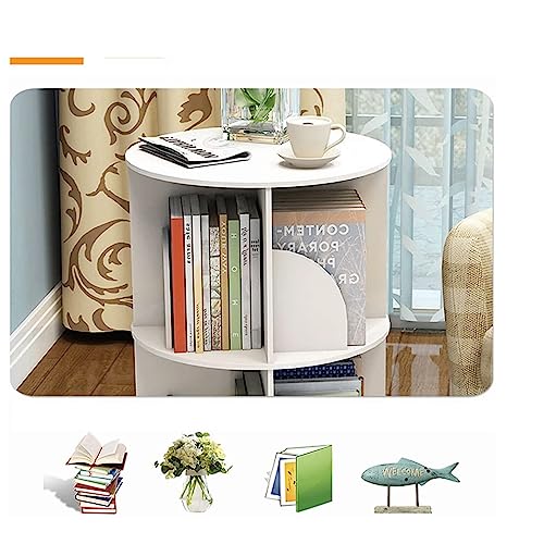 360° Rotating Bookshelf, 6-Tier Standing Bookcase for Small Space K3313