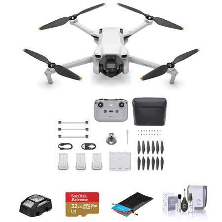 Mini 3 Drone Fly More Combo with RC-N1 Controller, 32GB microSD Card, Landing Pad, Cleaning Kit C45846