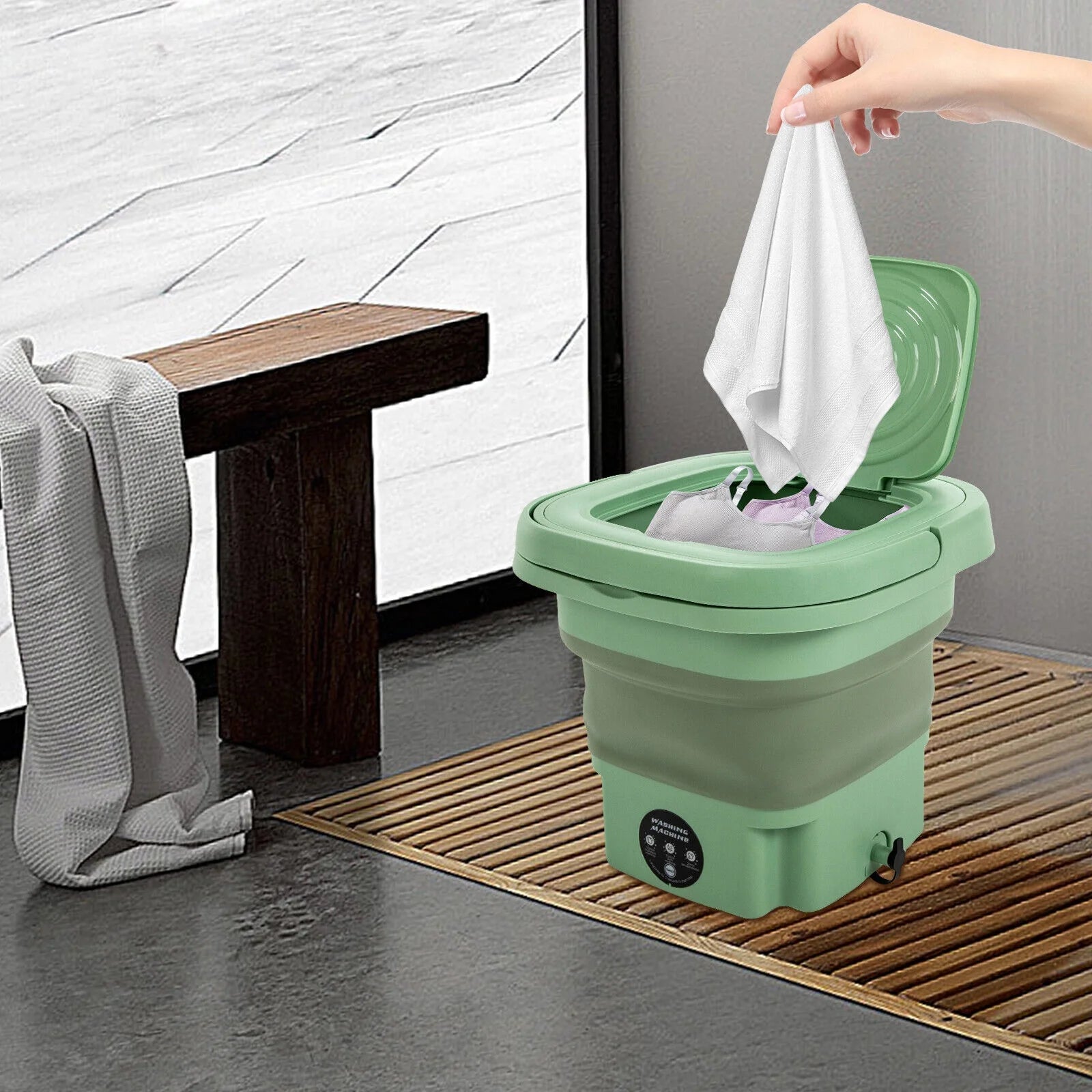 Foldable Mini Washing Machine for Travel Camping C892826