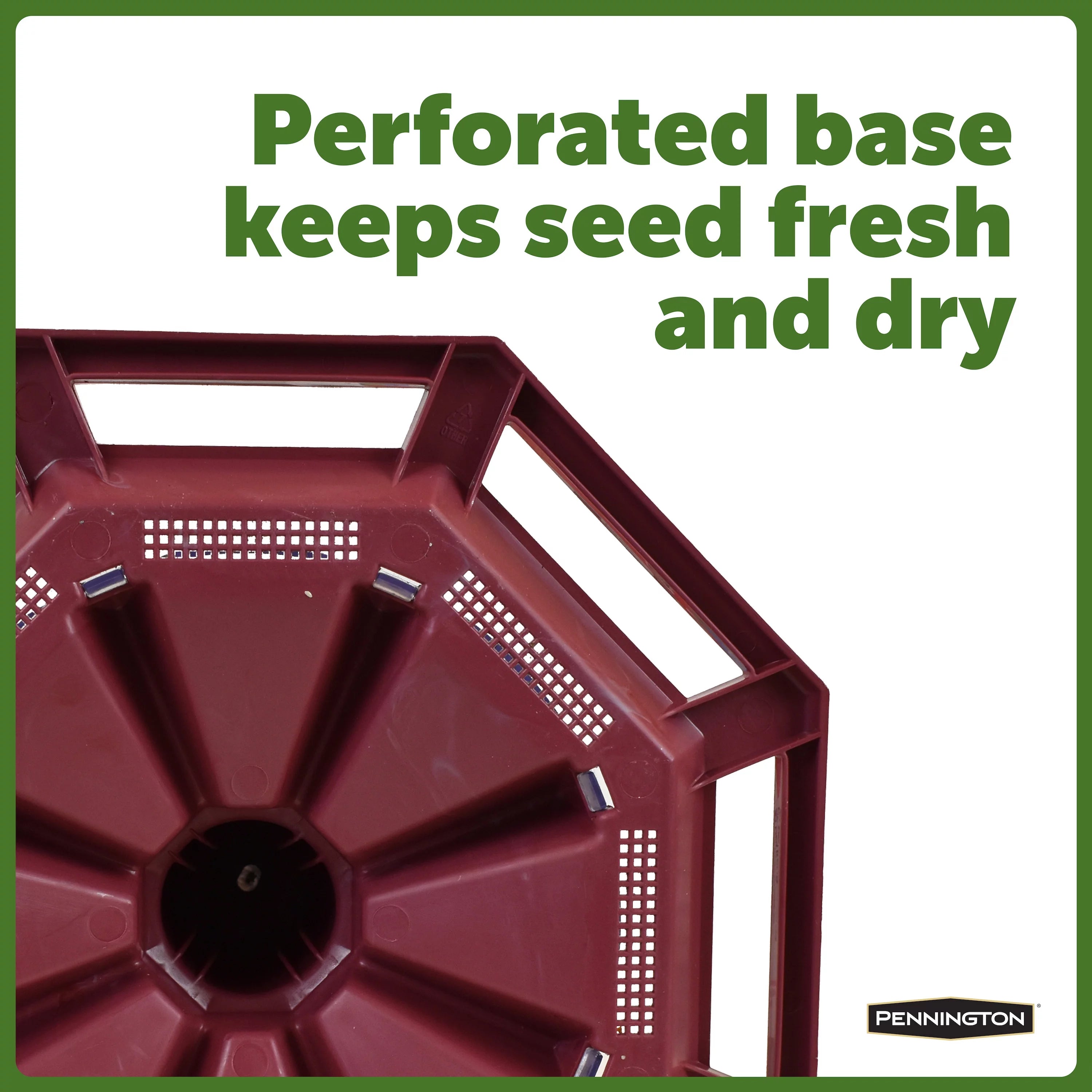 Red Recycled Plastic Wild Bird Hopper Feeder, 7 lb, 2 Pack W5740
