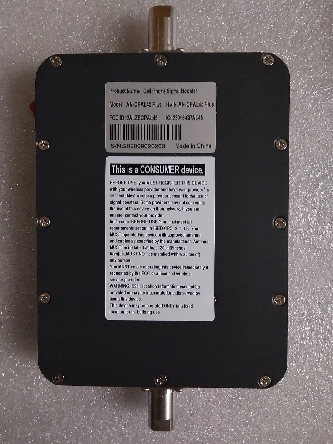 Cell Phone Booster for Car Truck 5 Bands Vehicle Signal Repeater 3G 4G LTE D8771