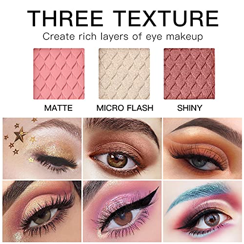 Holiday Makeup Gift Set for Women with Eyeshadow, Lipstick, Blush & Brush X9875