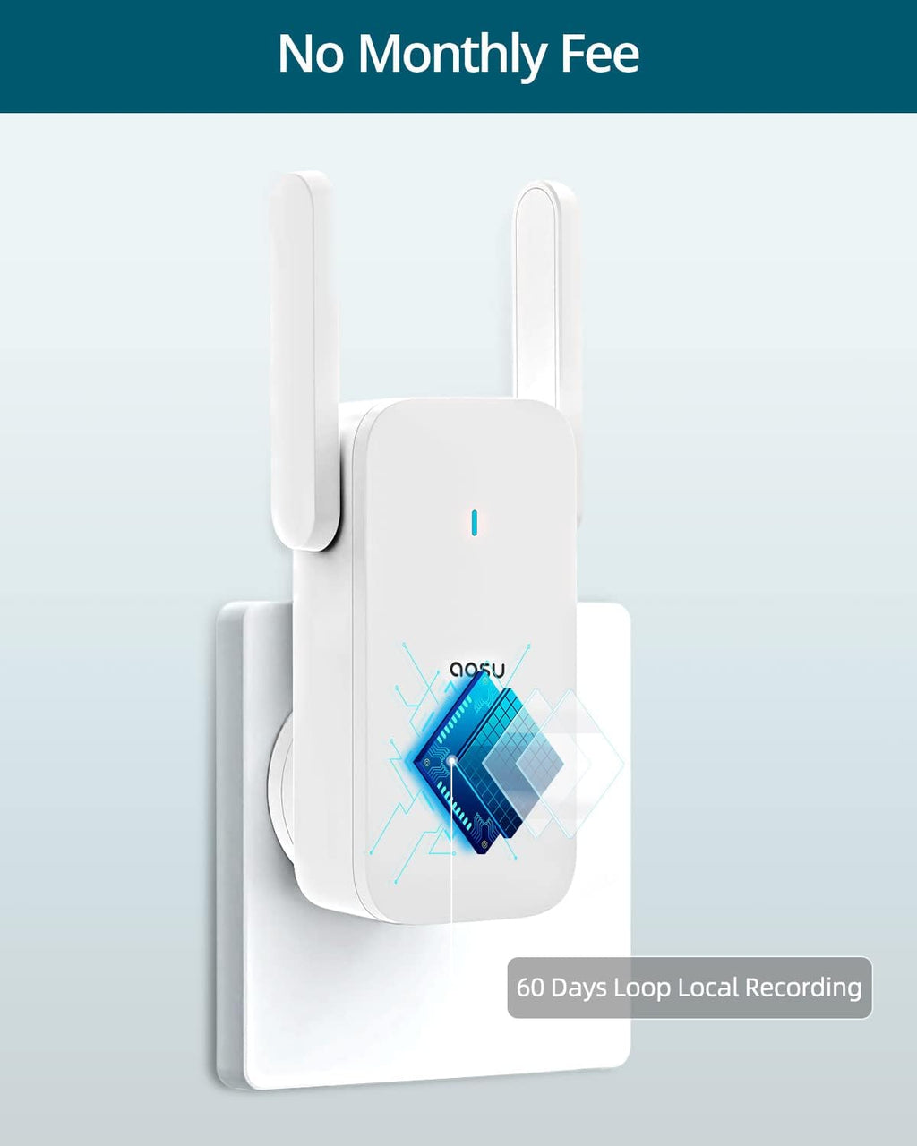 Wireless Video Doorbell with HD Camera, No Monthly Fee, Motion Detection, WiFi, Battery Powered F84536