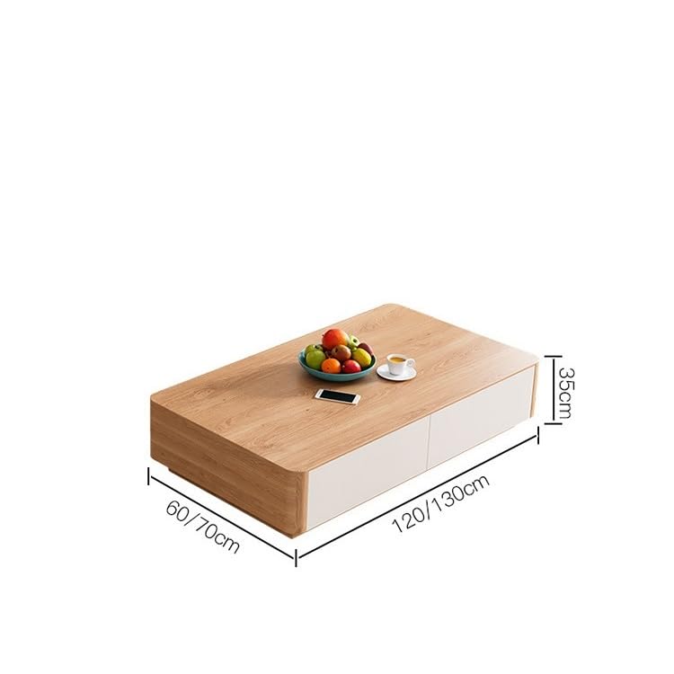 Solid Wood Coffee Table for Living Room, 120cm W4526