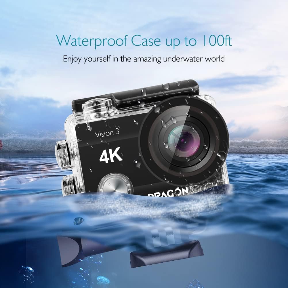 4K Action Camera 16MP Waterproof Sports Cam with Remote and Accessories P89662