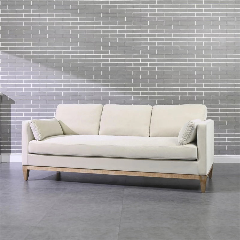 Modern Farmhouse Sofa 84" French Beige B8826