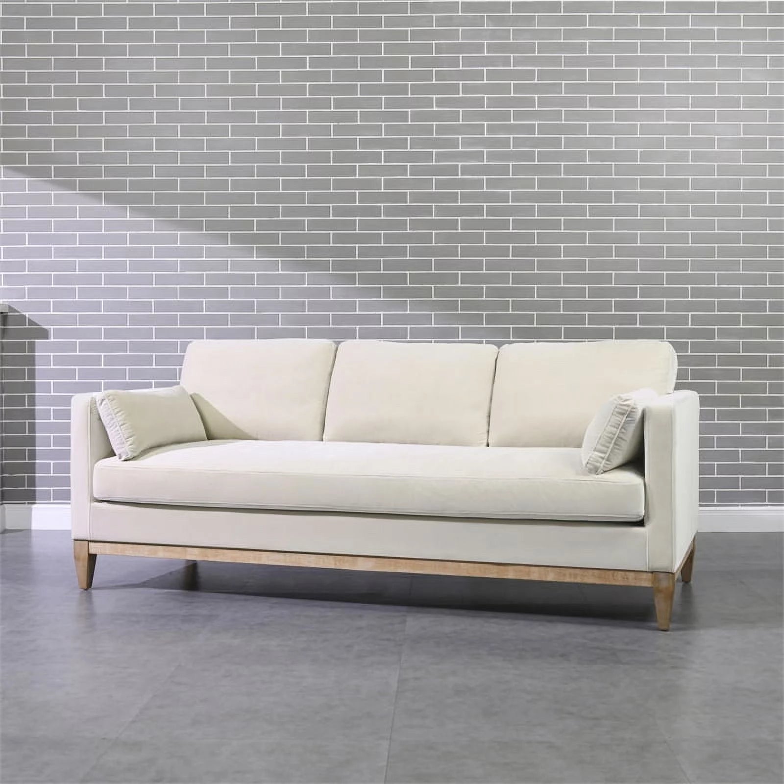 Modern Farmhouse Sofa 84" French Beige B8826