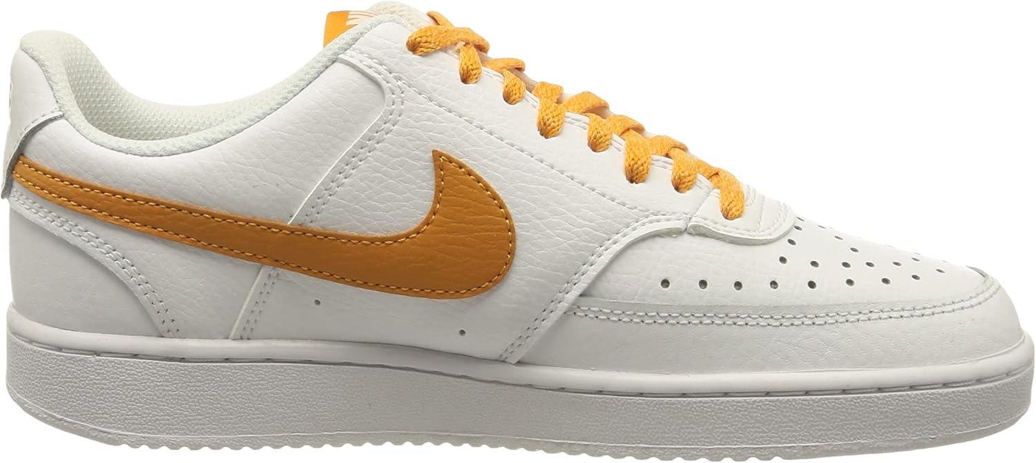 Women's Court Sneakers, White Light Curry N872588