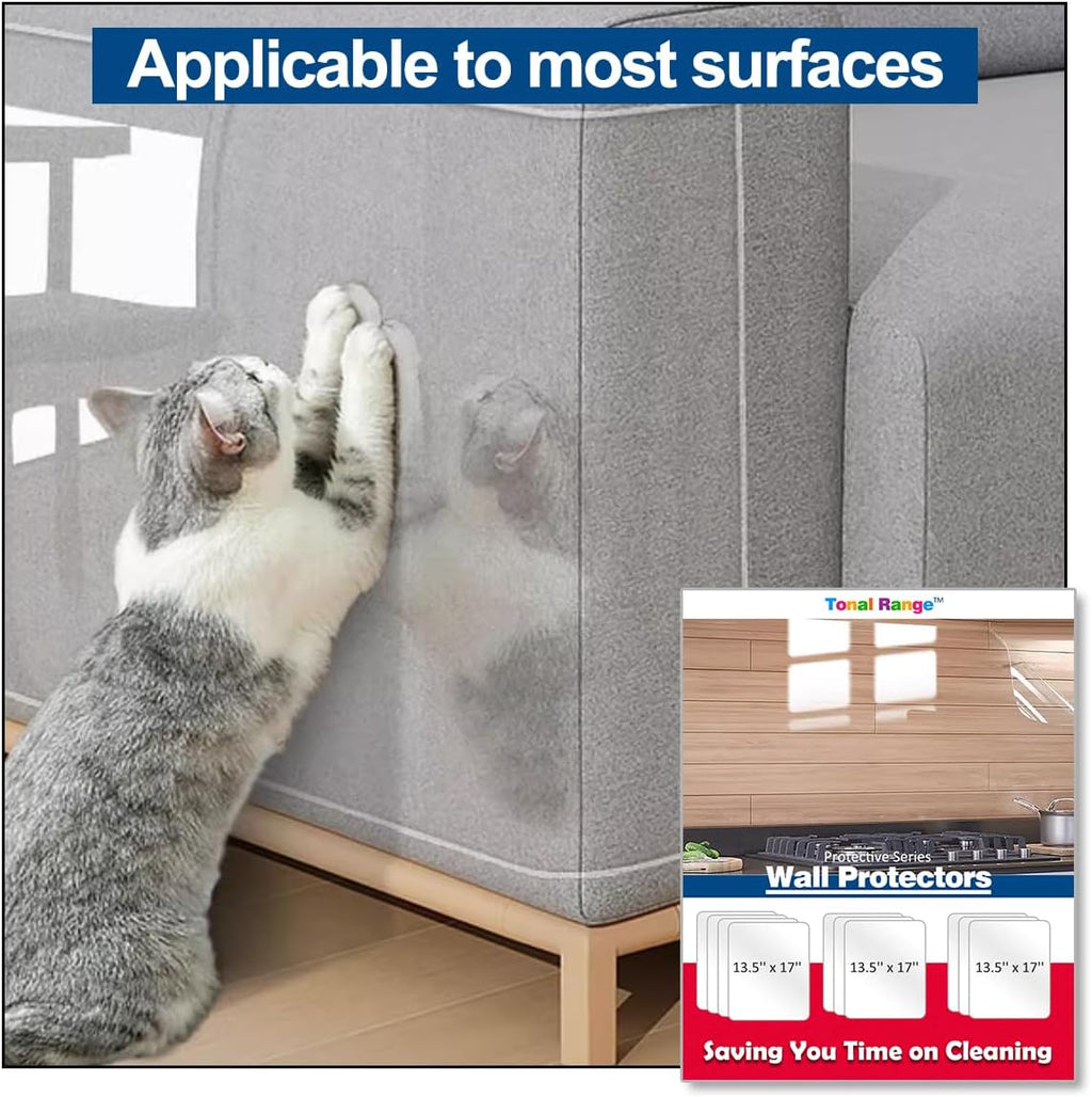 Clear Wall Protector, Self Adhesive, 5 Sheets B1020