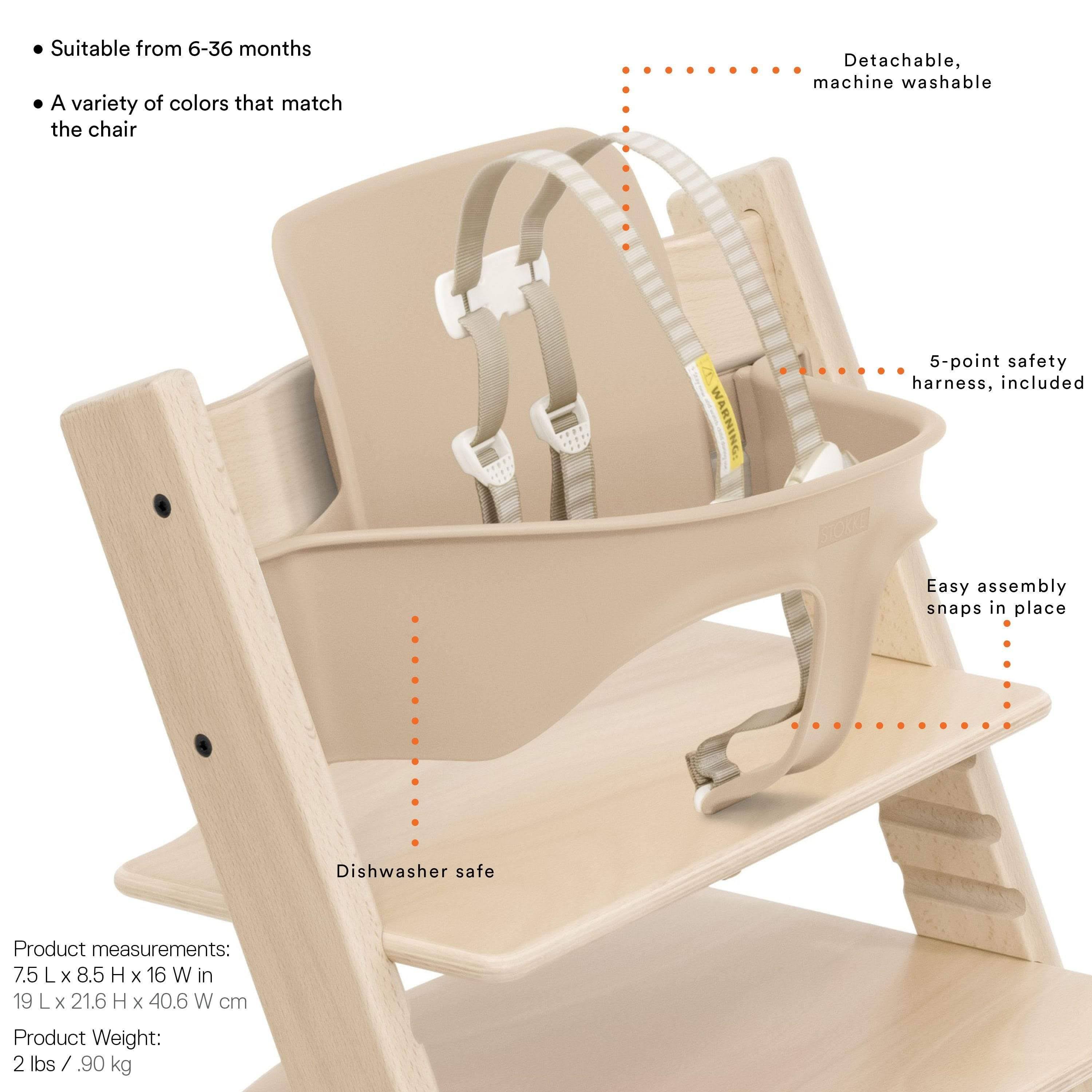 High Chair - Natural / Icon Grey C772