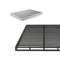 ZINUS Quick Lock Metal Smart Box Spring / 9 Inch Mattress Foundation / Strong Metal Structure / Easy Assembly, Full, White