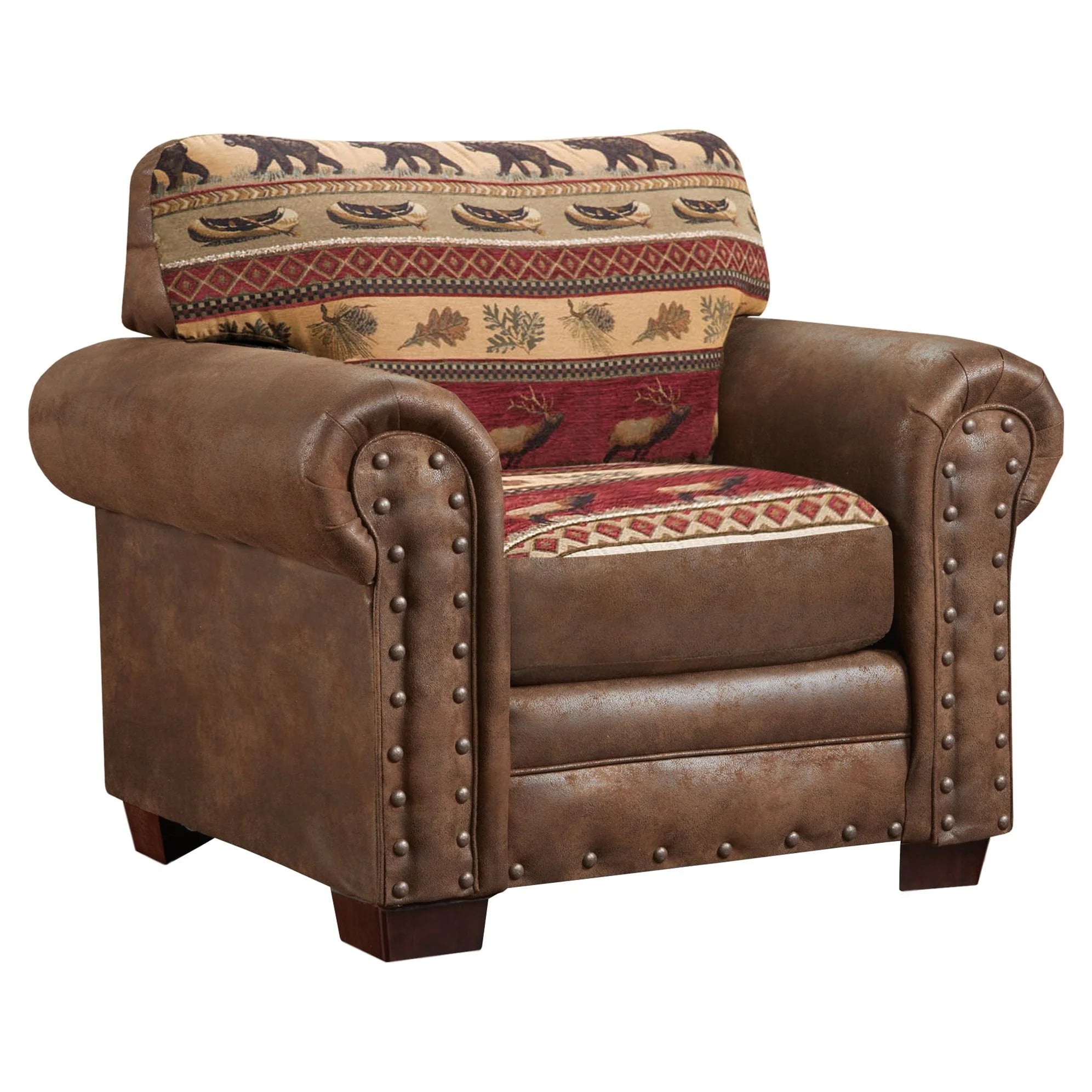 Microfiber Sofa Set in Brown L642190