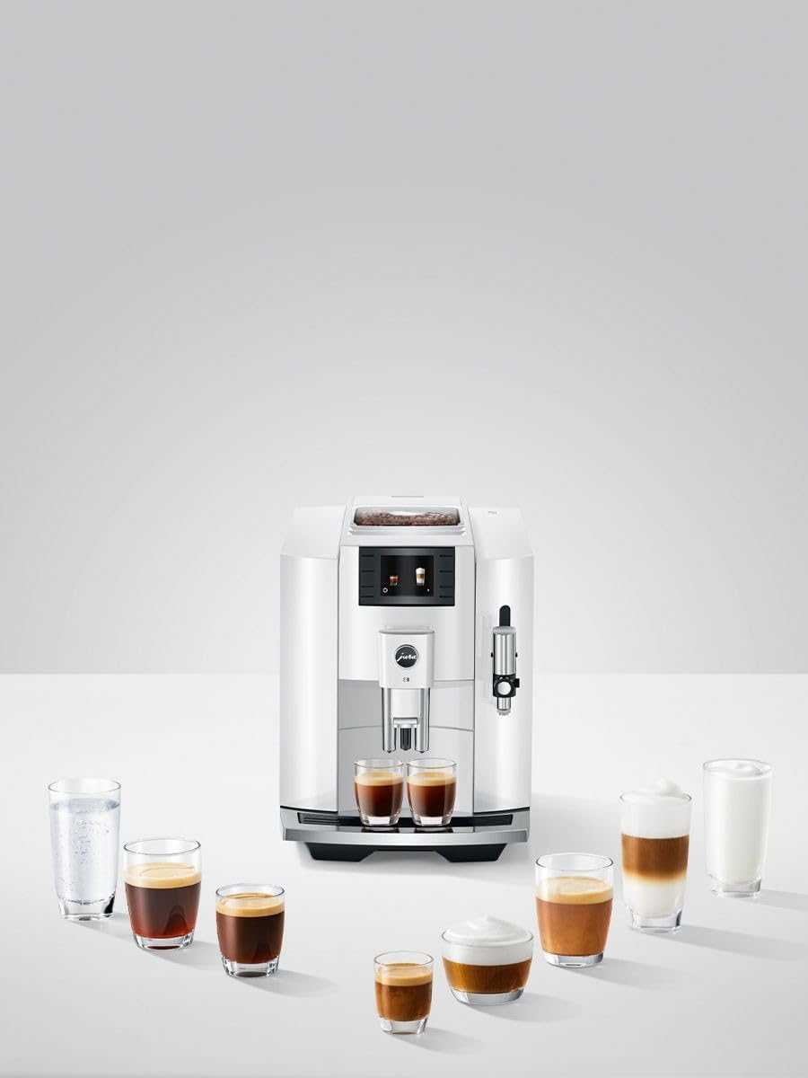 Automatic Espresso Machine with Glass Milk Container and Coffee Canister E80540