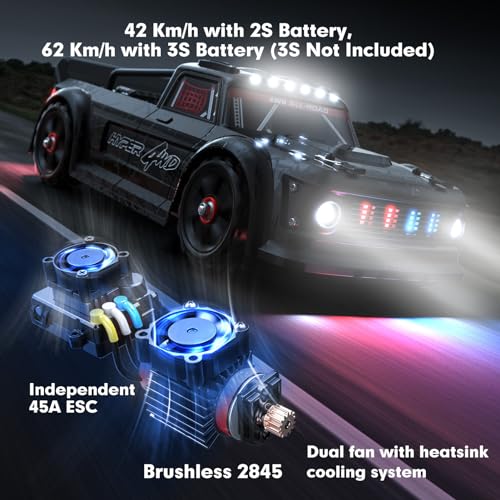 1/14 RTR Brushless RC Drift Car with Gyro, 4WD High Speed X50605